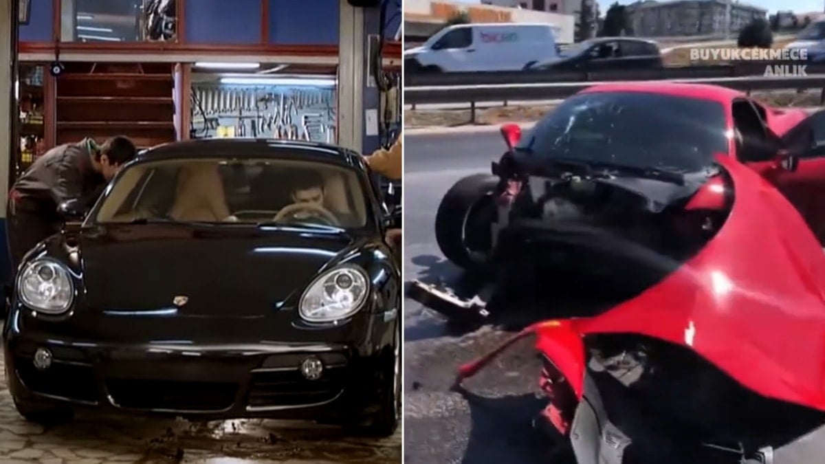 Ünlü dizi gerçek oldu! Sosyal medyada herkes 17 milyonluk Ferrari kazasını konuşuyor! Ünlü dizi gerçek oldu! Sosyal medyada herkes 17 milyonluk Ferrari kazasını konuşuyor!